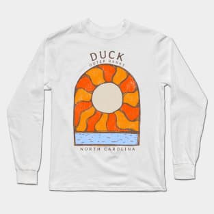 Duck, NC Summertime Vacationing Burning Sun Long Sleeve T-Shirt